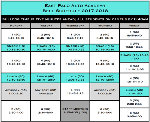 schedule